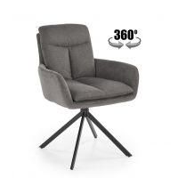 HALMAR - K536 Krzesło | Obrót siedziska | popielaty
