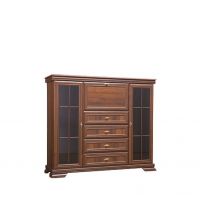 GAŁA MEBLE - KORA KOMODA WYSOKA ZE SZKŁEM KK7