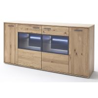 MC AKCENT - PORTLAND Komoda POR17.T01 | Dąb sękaty olejowany w kolorze bianco