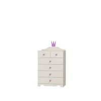 BabyBest - PRINCESSA - KORONA Komoda z sześcioma szufladami KM-KR II