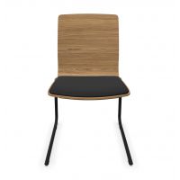 PROFIM - COM Krzesło Konferencyjne K22V2 | Kubełek ze Sklejki | Tapicerowana Nakładka na Siedzisko | Na Płozie V2