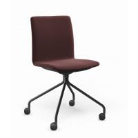 PROFIM - COM Krzesło Konferencyjne K42HC | Kubełek ze Sklejki | Całość Tapicerowana | Stelaż Typu "Pająk" | Wersja na Kółkach