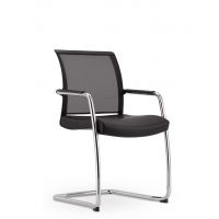 NOWY STYL - Z-BODY TRADE Krzesło konferencyjne CFP | Oparcie siatkowe | Podłokietniki