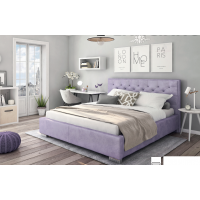 Forte - LANCIANO Łóżko tapicerowane 120x200 | z pojemnikiem na pościel