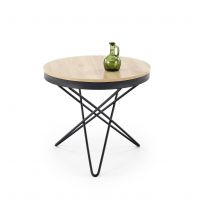 HALMAR - LEILA Ława | naturalny/czarny