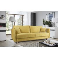 Dąb Gdynia - LEMON Kanapa z funkcją spania i pojemnikiem na pościel