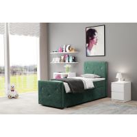 SOFIA MEBLE - LILY Łóżko kontynentalne z pojemnikiem 90x200