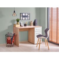 HALMAR - Biurko LIMA B-1 | Dąb Sonoma | Biały | z PL