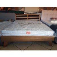 Drewmax - ŁÓŻKO DREWNIANE Bukowe LK402 | Kolor Rustikal | 160x200 | DOSTĘPNE OD RĘKI