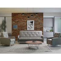 Mars Meble - LORETTO ZESTAW WYPOCZYNKOWY 3+1+1 z funkcją i pojemnikiem