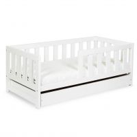 KLUPŚ - AMELIA łóżko młodzieżowe 160×80 biel | Bez pojemnika na pościel