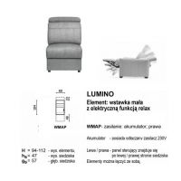 Meblomak - LUMINO WMAP Prawa, element wstawka mała - relax akumulator