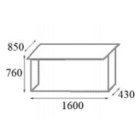 AMS Meble Biurowe - VISTA Lada Recepcyjna LV6