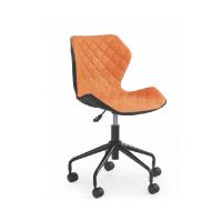 HALMAR - Fotel MATRIX czarny/pomarańczowy DOSTĘPNY OD RĘKI