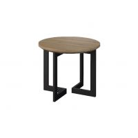 MEBIN - GINTARO Viva 60 Stolik okrągły | Blat lite drewno