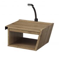 MEBIN - ETNA Szafka nocna wisząca z szufladą i lampką | Prawa