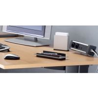 FORMAT - SKLEP - DESK SOCKET Mediaport D7M4GB4RJ1VG | 4 x 230 V | 4 x RJ45 kat 5e | 1 x VGA | 7 Modułów