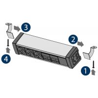 FORMAT - SKLEP - DESK SOCKET Mediaport D6M3GB4RJ1VG | 3 x 230 V | 4 x RJ45 kat 5e | 1 x VGA | 6 Modułów