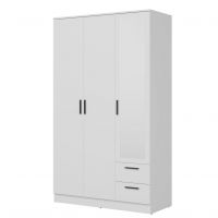 LIVEO - MONTANA Szafa z lustrem MT03 | biała