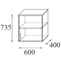AMS Meble Biurowe - Nadstawka RG44 P/L | 2OH