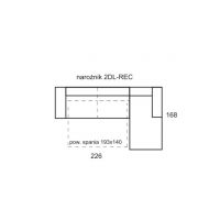 ETAP SOFA - NESTO Narożnik 2DL-REC//REC-2DL z funkcją spania