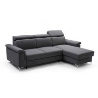 Mars Meble - VERMONT CIEMNY POPIEL Narożnik z funkcją i pojemnikiem PROMOCJA