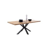 MC AKCENT - DEBA Stół drewniany 180x100 | Obrzeże proste | Stelaż pająk | DE18SPGW | DETGSSXL