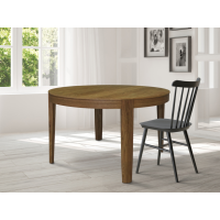 ORTUS - PAOLO Orzech Stół okrągły | Nierozkładany | Lite drewno