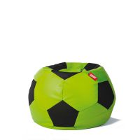 GIGANT PUFA - Pufa PIŁKA EKOSKÓRA 250L limonkowo-czarna