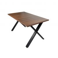 Meblarz - PRAGA Stół NR 40 | 150x80+40 | Blat laminat | Noga metal czarny