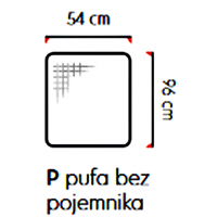 UNIMEBEL - SANTOS Moduł P Pufa bez pojemnika