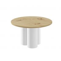 HUBERTUS - RAVEO MINI Ława | Dąb artisan | Biały połysk