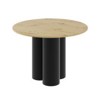 HUBERTUS - RAVEO Stół | Dąb artisan | Czarny połysk