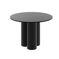 HUBERTUS - RAVEO Stół | Czarny mat | Czarny połysk