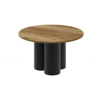 HUBERTUS - RAVEO MINI Ława | Dąb pradawny | Czarny połysk