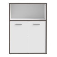 Forte - KEFLAVIK KFLR321-J53 | Regał | Biały / Uni Wolfram Szary