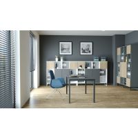 AMS Meble Biurowe - NEXT Regał NX4 | 120x40x120h cm