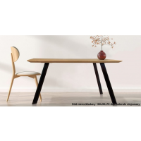 ORTUS - ROMANO Dąb Stół nierozkładany | Krawędź ścięta | Grubość blatu 3 cm | lakier