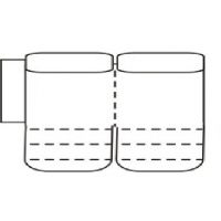 Bydgoskie Meble - SALMO Segm. 3RF (ele) lewy Segment lewy z dwoma fotelami z elektryczną funkcją relaks z bokiem