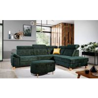 UNIMEBEL - SANTOS Narożnik z funkcją spania i pojemnikiem