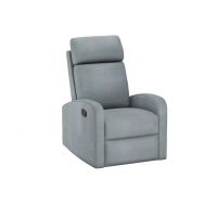 FURNITEX - FR6-FX Fotel wypoczynkowy rozkładany | velvet | szary