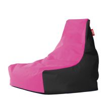 GIGANT PUFA - Fotel SIT czarno-rózowy