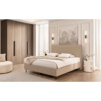 NEW ELEGANCE - NEW ELEGANCE SLIM na nóżkach | Łóżko kontynentalne z pojemnikiem otwieranie boczne | Zagłówek L | 160x200