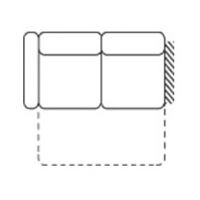 FENIKS MEBLE - ALLURE Sofa 2,5 F L z funkcja spania | lewym bokiem