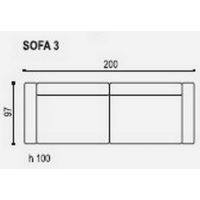 Sofalive - EBRO SOFA 3 BEZ FUNKCJI
