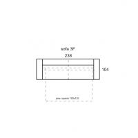 ETAP SOFA - MELLOW Sofa 3F z funkcją spania