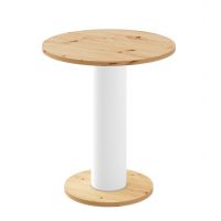 HUBERTUS - SOLO MINI Ława 60 | Dąb artisan | Biały połysk | Dąb artisan