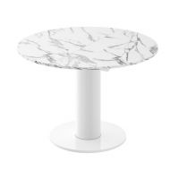 HUBERTUS - SOLO LUX Stół 100-144 | Venatino white połysk | Biały połysk | Biały połysk