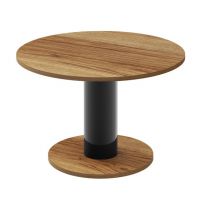 HUBERTUS - SOLO MINI Ława 80 | Dąb pradawny | Czarny połysk | Dąb pradawny