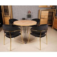 MOSKAŁA MEBLE - Stół okragły ST-37 nierozkładany | Nogi stal malowana proszkowo